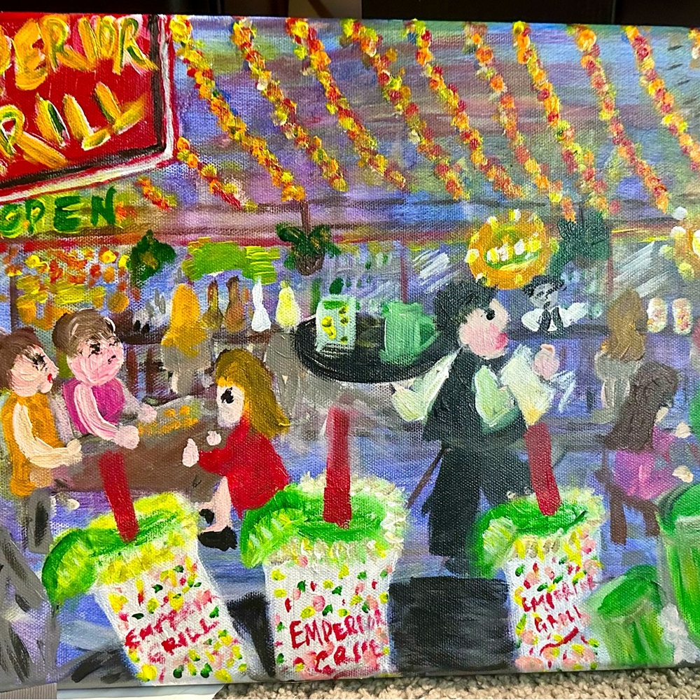 Painting on canvas Margarita Time 11x14